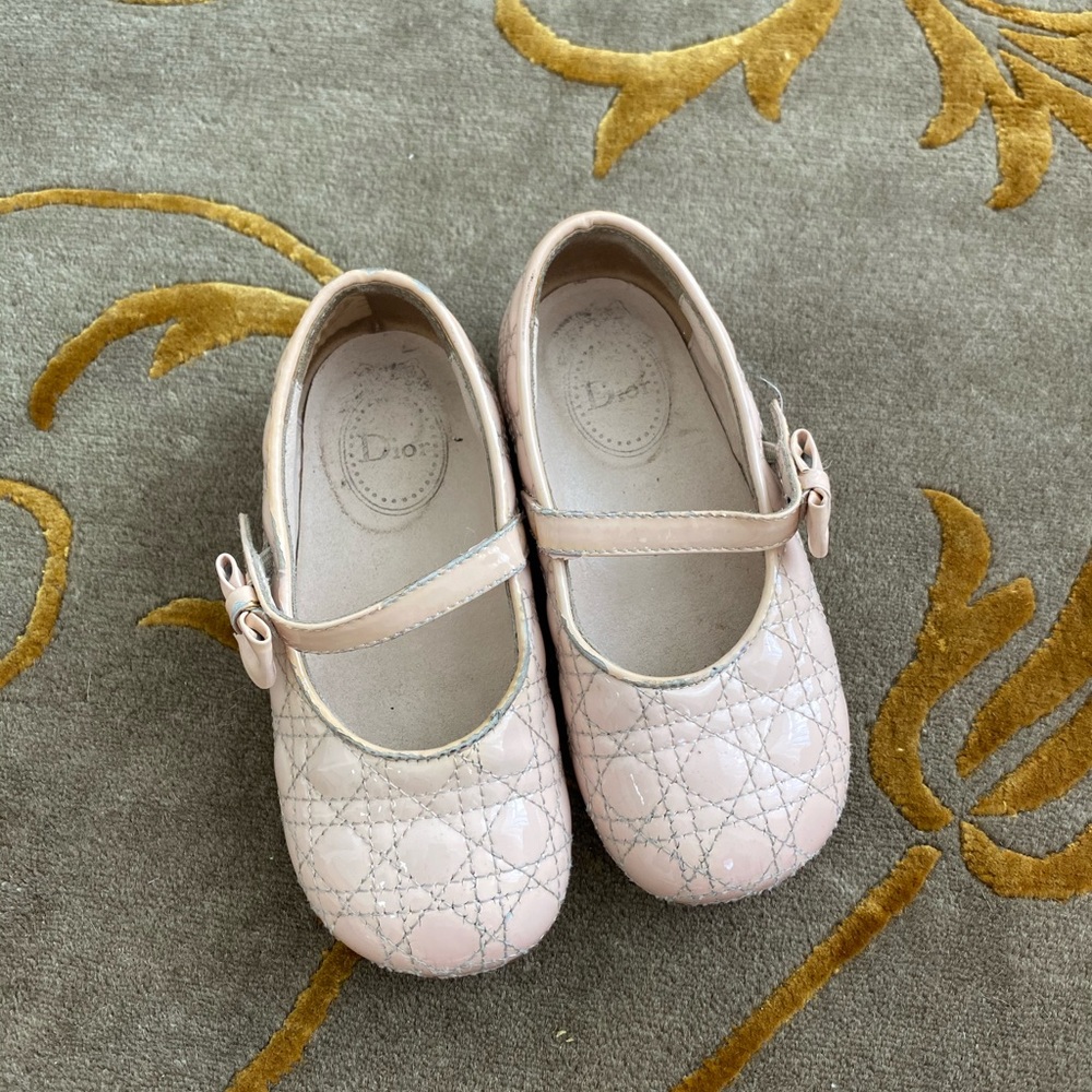 Dior baby pink shoes